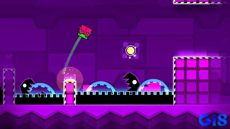 Các chướng ngại vật trong game Geometry Dash SubZero khá đa dạng