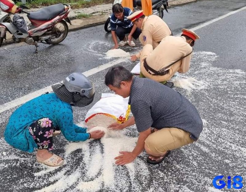 Chiêm bao gạo rơi trên đường thường dự báo những cơ hội và may mắn trong cuộc sống